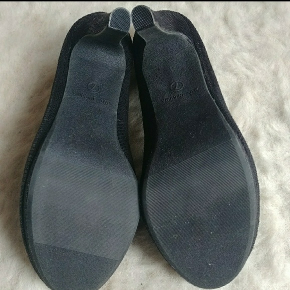 Old Navy Black Platform Heels Size 7 - Picture 5 of 5